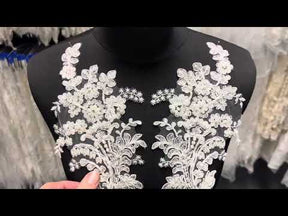 Ivory Corded Lace Appliques - Mona