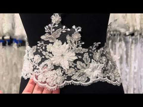 Ivory Flower Lace Trim - Naomi