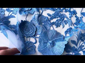 Blue 3D Lace - Meghan