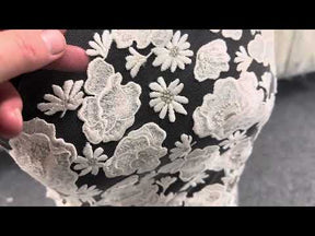 Ivory Embroidered Lace - Thora