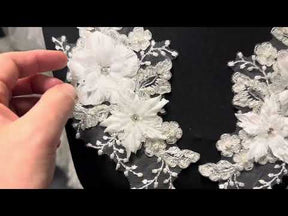 Ivory Flower Lace Appliques - Naomi