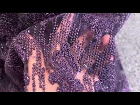 Purple Embroidered Lace – Mara