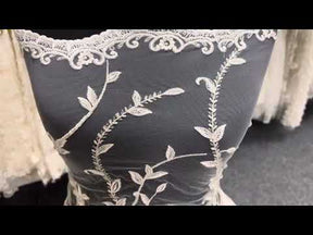 Ivory Embroidered Lace - Violina