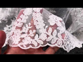 White Corded Lace - Delmira