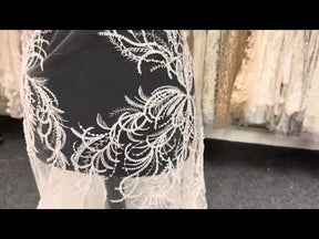 Ivory Beaded Lace - Zanobia