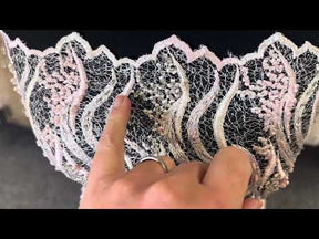 Pink Embroidered Lace - Margarida