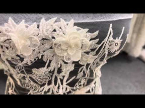 Ivory Embroidered Lace - Garbina