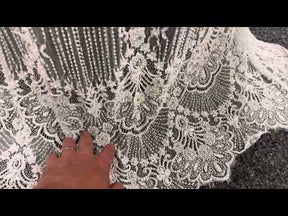 Ivory Beaded Lace - Persephone