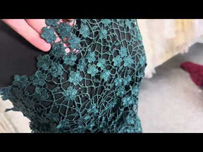 Dark Green Guipure Lace - Ebba