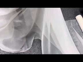 Ivory Eco Polyester Organza - Thespian