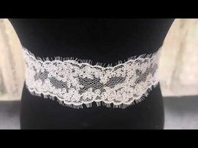 White Corded Lace Trim - Hope