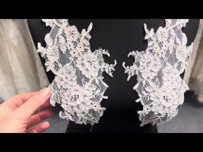 Ivory Corded Lace Appliques - Eloise