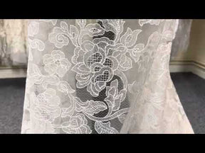 Ivory Sequin Embroidery Lace - Gosia