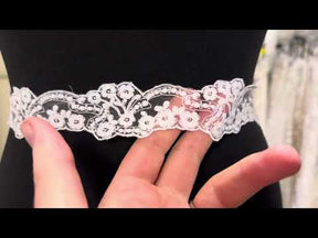 Ivory Embroidered Lace Trim - Jacana