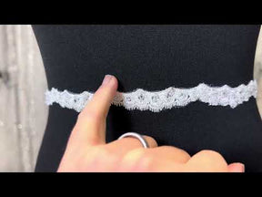 Ivory Beaded Lace Trim - Ashanti