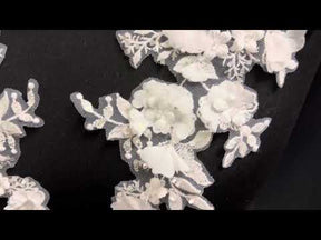 Ivory Bridal Lace Appliques - Helianthus