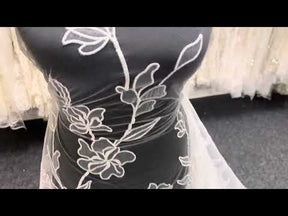 Ivory Embroidered Bridal Lace - Parker