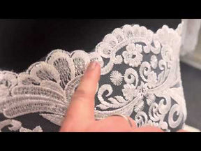 Ivory Embroidered Lace - Salome