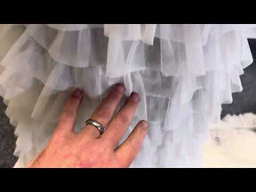 Ivory Tiered Organza Ruffle - Addison