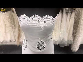 Ivory Embroidered Lace - Ursula