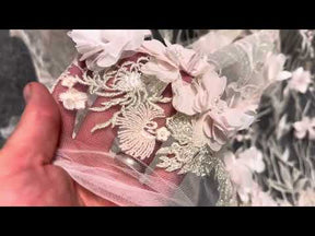 Ivory & Blush 3D Lace - Moonira