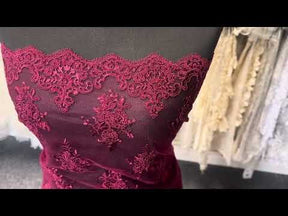 Wine Corded Lace - Janis