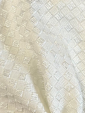 White Waistcoat Fabric - Oslo