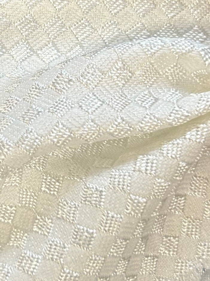 White Waistcoat Fabric - Oslo