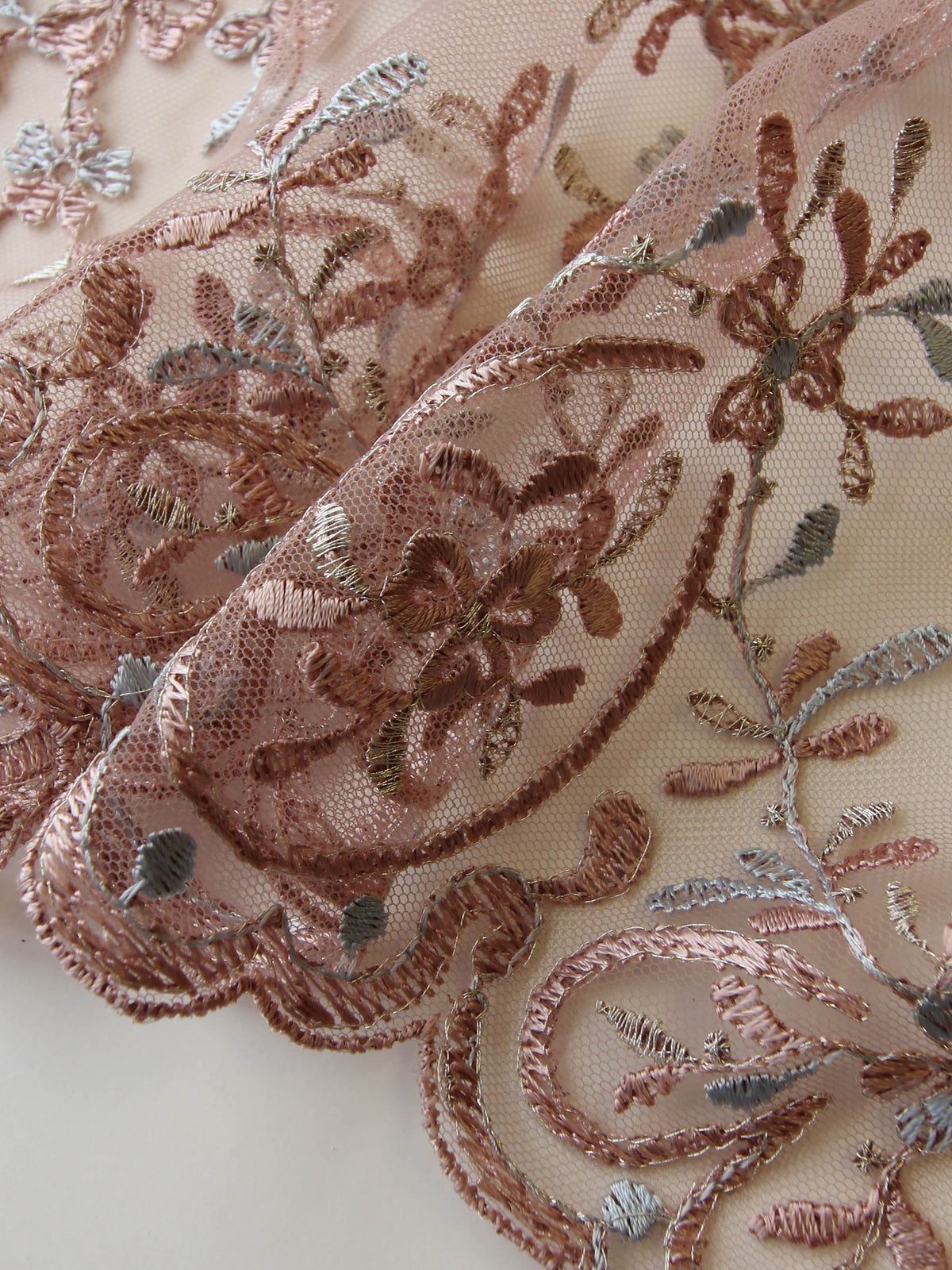 Antique Beaded Lace Applique - Chloe