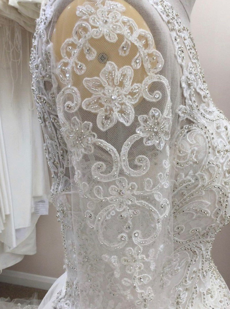 Beaded Appliqués : Wedding Dresses - Bridal Fabrics
