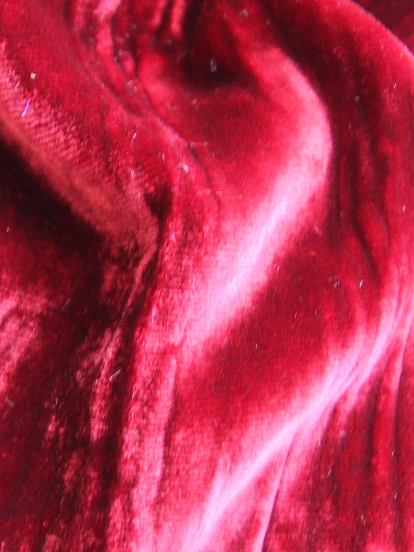 Red Panne Velvet Fabric