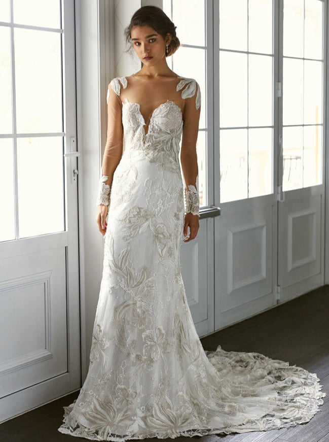 Ivory Beaded Lace - Lavinia