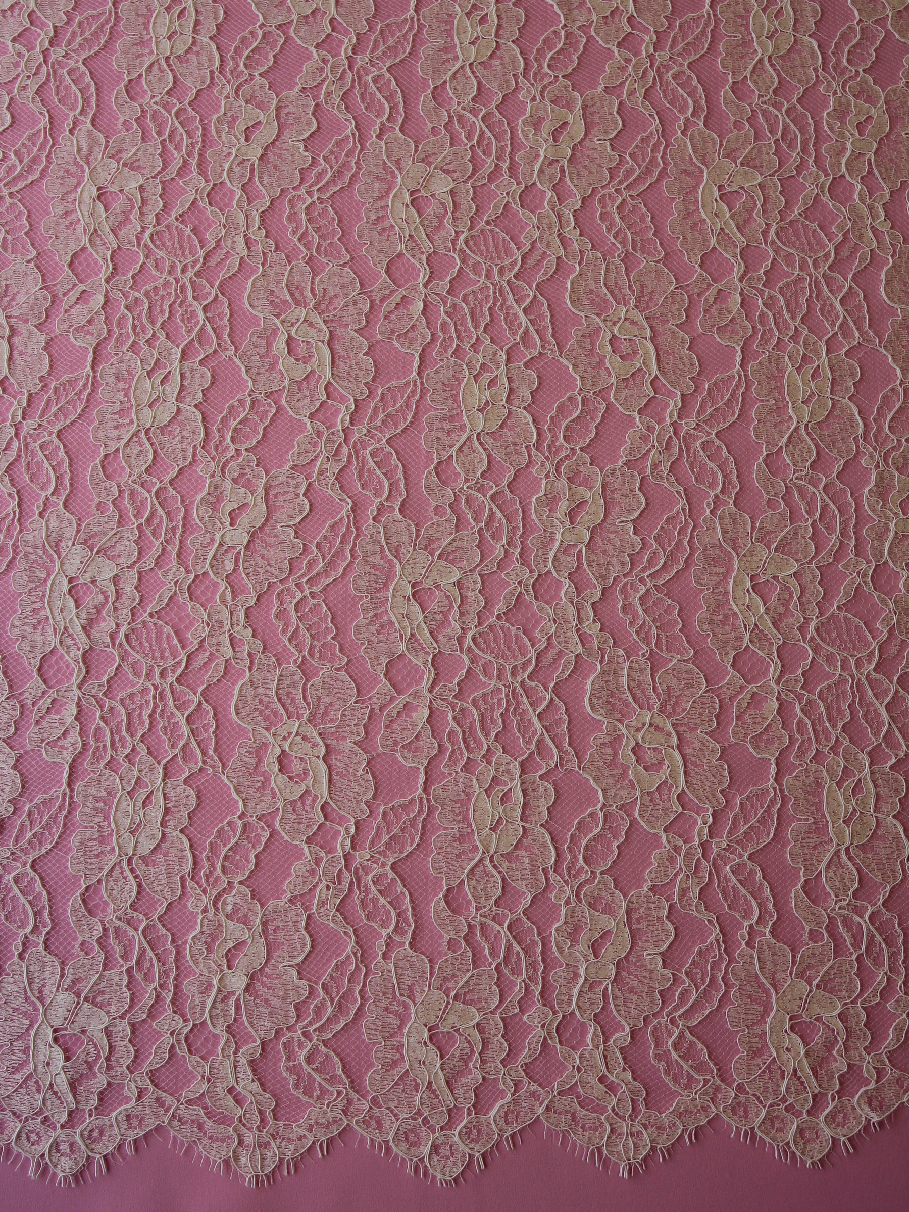 Chantilly Lace, French Chantilly, Roses Lace, 36 wide, Ivory