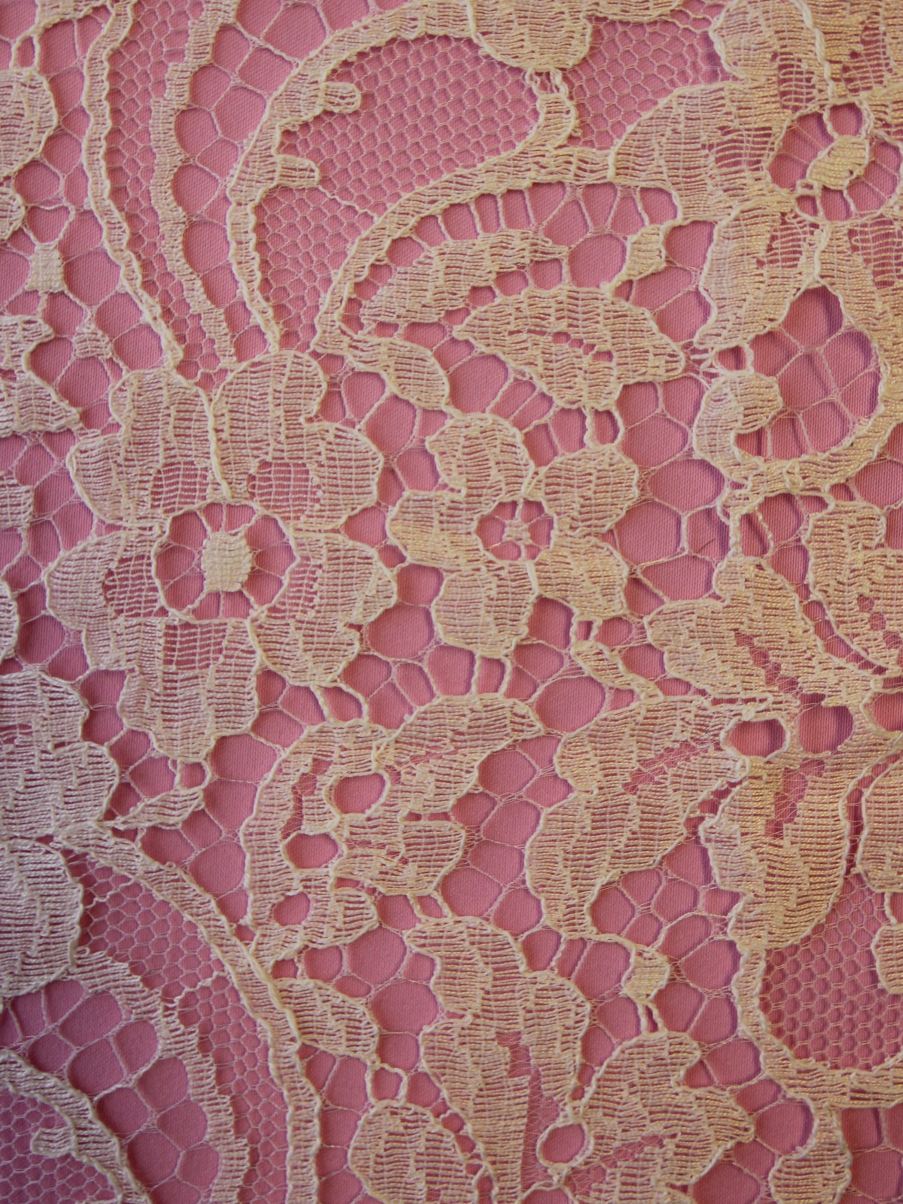 Chantilly Lace, French Chantilly, Roses, 36 wide, Ivory