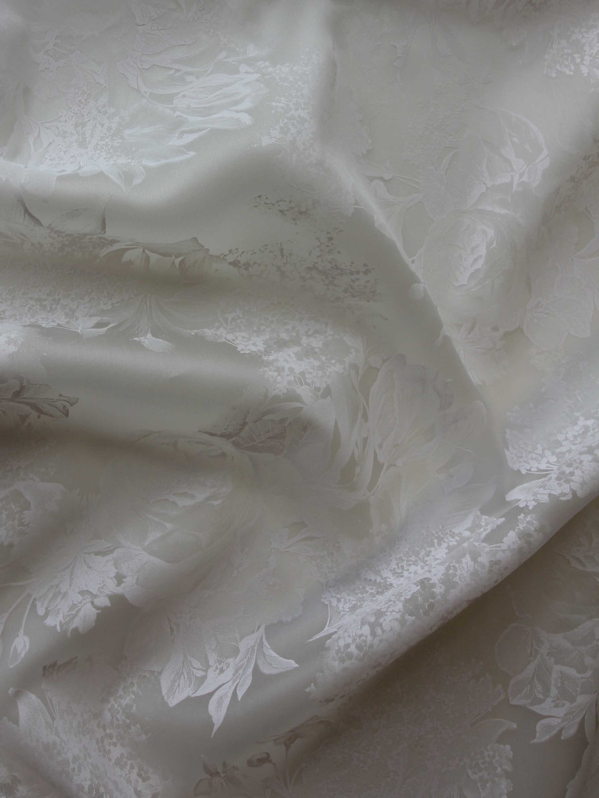 Ivory Printed Silk Organza - Belissa